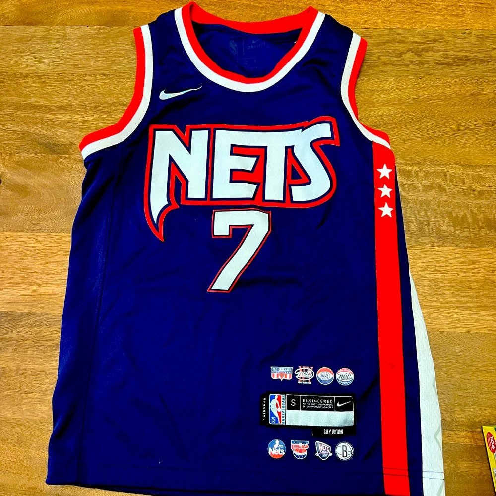 Kids size small NETS jersey. Worn once. Size kids small (age 6–8)